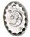 Picture of 1204   Moon Star Oval Charm 