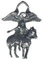 Picture of 5053   Indian on Horse Pendant 