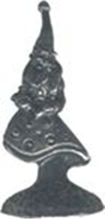 Picture of B2058   Gnome on Mushroom Figurine 