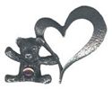 Picture of E5115   Teddy Heart Eyeglass Holder Pin 